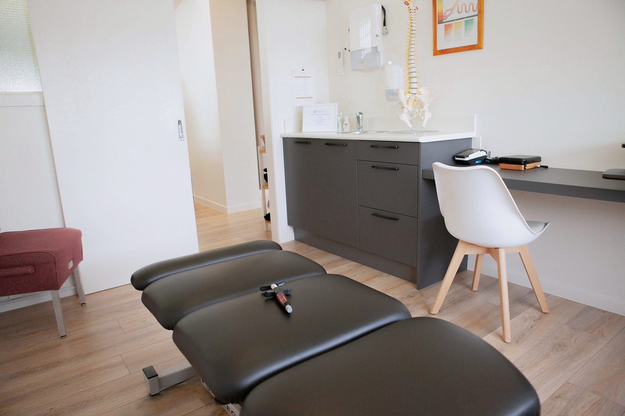 A treatment room at The Healing Centre Remuera